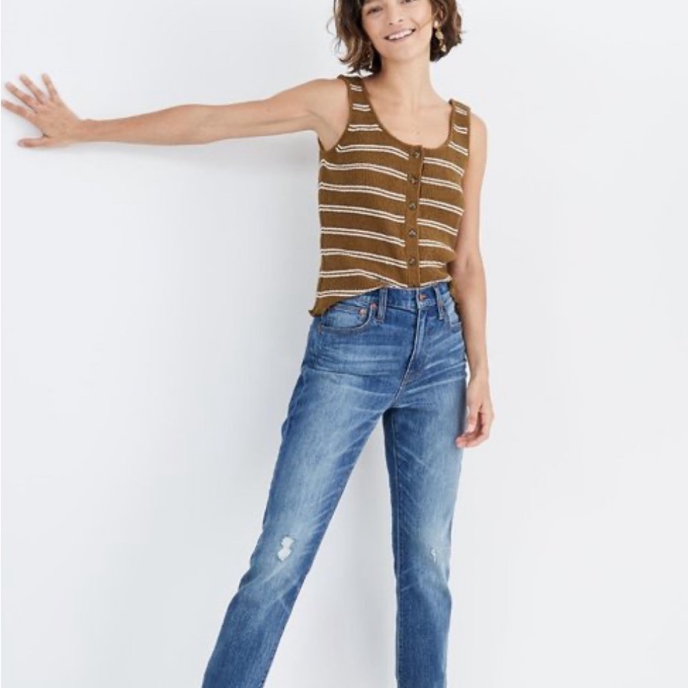Madewell High Rise Slim Crop Boy Jean